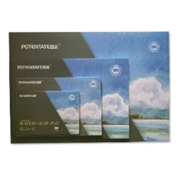 Альбом-склейка для акварели Potentate 8К. 27х39 см 20 л 300 г 100% хлопок, среднее зерно